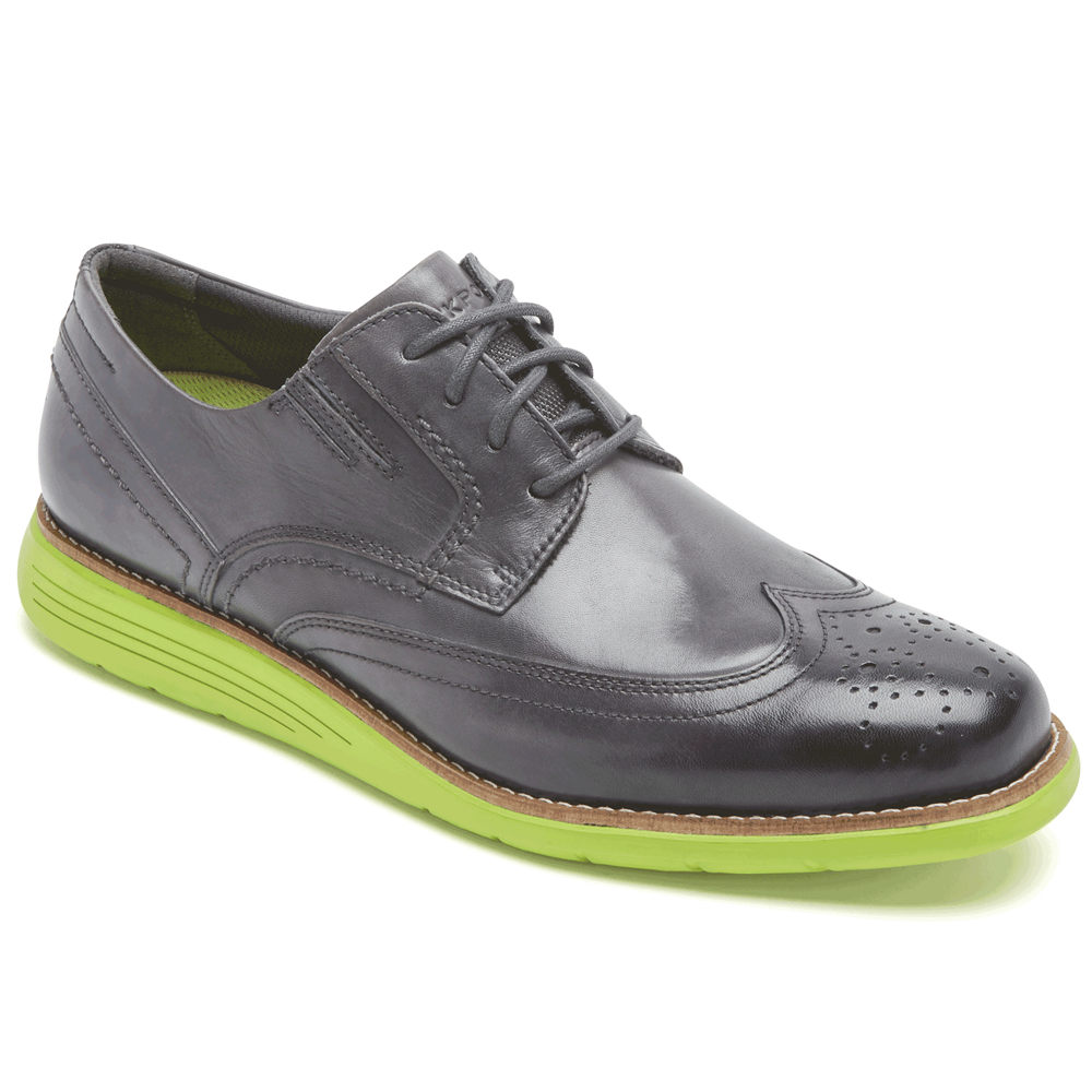 Rockport Singapore Mens Dress Shoes - Total Motion Sport Wingtip Grey - WV6357891